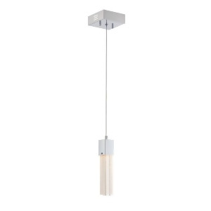 Lite Source Totie 1 Light Led Pendant Chrome Crystal Shade Ls-19037 - All
