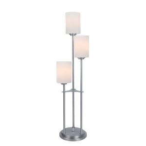 Lite Source Bess 3 Light Table Lamp Brushed Nickel Frost Glass Lsf-20700bn - All