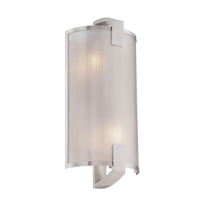 Lite Source Gilmore 2 Lt Wall Sconce Pol. Steel Inner Frost Glass Ls-16673 - All