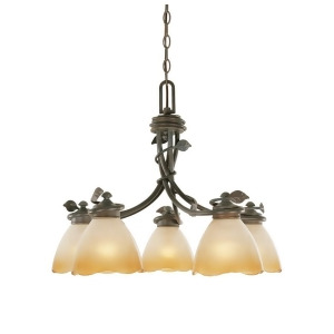 Designers Fountain Timberline 5 Light Down Chandelier Old Bronze 95686-Ob - All
