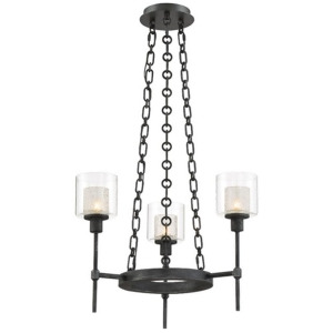 Designers Fountain Cazadero 3 Light Chandelier Weathered Pewter 89183-Wp - All