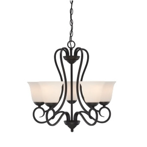 Designers Fountain Addison 5 Light Chandelier Oil Rubbed Bronze 85285-Orb - All