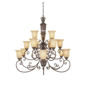 Designers Fountain Amherst 15 Light Chandelier Burnt Umber 975815-Bu - All