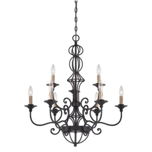 Designers Fountain Tangier 9 Light Chandelier Natural Iron 85589-Ni - All
