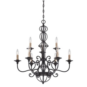 Designers Fountain Tangier 9 Light Chandelier Natural Iron 85589-Ni - All