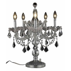 Elegant 2800 M Theresa 5 Light 19 Royal Table Lamp Chrome/Clear 2800Tl19c-rc - All