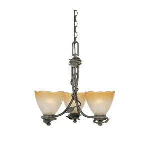 Designers Fountain Timberline 3 Light Chandelier Old Bronze 95683-Ob - All