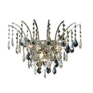 Elegant 8033 Victoria 3 Light 16' Crystal Sconce Chrome/Clear 8033W16c-ss - All