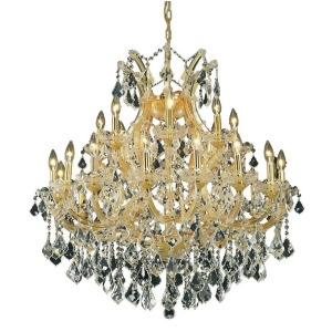 Elegant 2800 M Theresa 24-Lt 36 Spectra Chandelier Gold/Clear 2800D36g-sa - All
