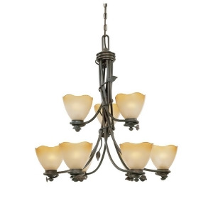 Designers Fountain Timberline 9 Light Chandelier Old Bronze 95689-Ob - All