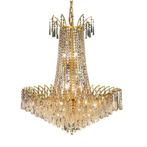 Elegant 8032 Victoria 16 Light 29 Spectra Chandelier Gold/Clear 8032D29g-sa - All