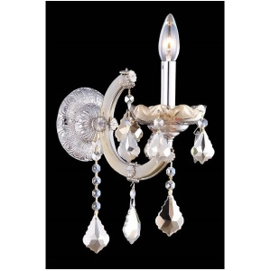 Elegant 2800 Maria Theresa 1 Light 8' Crystal Sconce Smoke 2800W1gt-gt-ss - All