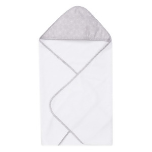 Trend Lab Gray and White Circles Hooded Towel 101118 - All