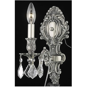 Elegant 9601 Monarch 1 Light 5 Spectra Sconce Pewter/Clear 9601W5pw-sa - All