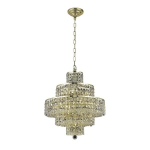 Elegant 2039 Maxime 13 Light 20 Spectra Chandelier Gold/Clear 2039D20g-sa - All