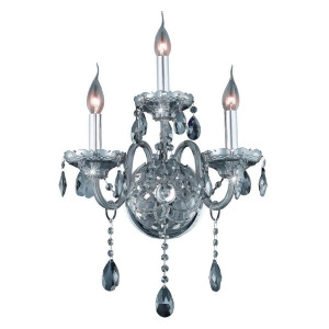 Elegant 7953 Verona 3 Light 14' Crystal Sconce Champagne 7953W3ss-ss-ss - All