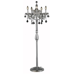 Elegant Lighting Maria Theresa 5 Light Floor Lamp Chrome 2800Fl19c-ss - All