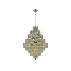 Elegant 2039 Maxime 20 Light 30' Crystal Chandelier Gold/Clear 2039D30g-ss - All