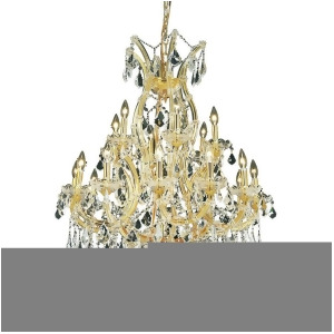 Elegant 2800 M Theresa 19-Lt 32' Crystal Chandelier Gold/Clear 2800D32g-ss - All