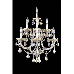 Elegant 2800 Maria Theresa 7 Light 22' Crystal Sconce Smoke 2800W7gt-gt-ss - All