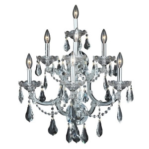 Elegant 2801 M Theresa 7 Light 22' Crystal Sconce Chrome/Clear 2801W7c-ss - All