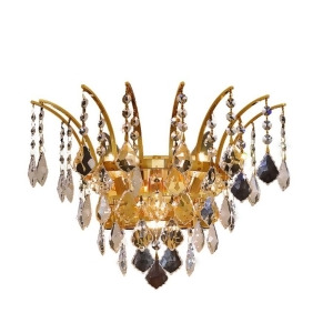 Elegant 8033 Victoria 3 Light 16 Spectra Sconce Gold/Clear 8033W16g-sa - All