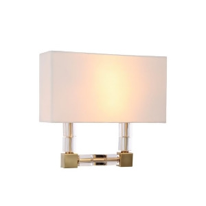 Urban Classic 1461 Cristal 2 Light 13 Sconce Burnished Brass/Clear 1461W13bb - All