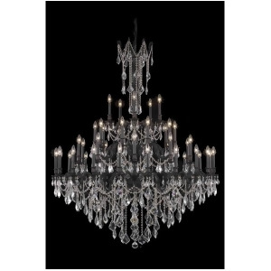 Elegant 9245 Rosalia 45-Lt 54 Spectra Chandelier Bronze/Clear 9245G54db-sa - All