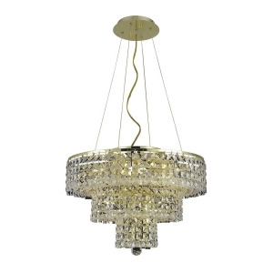 Elegant 2037 Maxime 9 Light 20' Crystal Chandelier Gold/Clear 2037D20g-ss - All