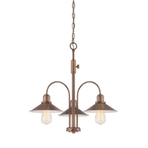 Designers Fountain Newbury Station 3 Light Chandelier Old Brass 85483-Osb - All