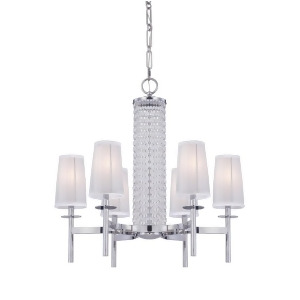 Designers Fountain Candence 6 Light Chandelier Chrome 83986-Ch - All