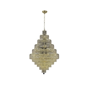 Elegant 2039 Maxime 30 Light 32 Spectra Chandelier Gold/Clear 2039D32g-sa - All