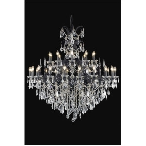 Elegant 9730 Athena 30-Lt 53' Crystal Chandelier Bronze/Clear 9730G53db-ss - All