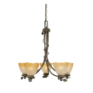 Designers Fountain Timberline 5 Light Chandelier Old Bronze 95685-Ob - All