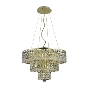 Elegant 2037 Maxime 9 Light 20 Spectra Chandelier Gold/Clear 2037D20g-sa - All