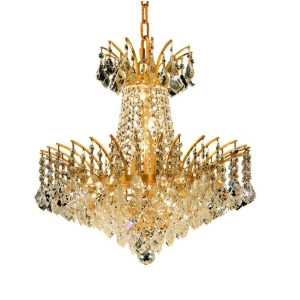 Elegant 8033 Victoria 8 Light 19 Spectra Chandelier Gold/Clear 8033D19g-sa - All