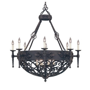 Designers Fountain Alhambra 14 Light Chandelier Natural Iron 9189-Ni - All