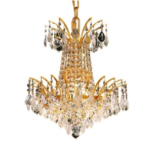 Elegant 8033 Victoria 4 Light 16 Spectra Chandelier Gold/Clear 8033D16g-sa - All