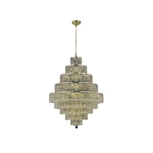 Elegant 2039 Maxime 20 Light 30 Spectra Chandelier Gold/Clear 2039D30g-sa - All