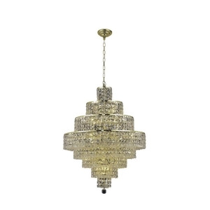 Elegant 2039 Maxime 18 Light 26 Spectra Chandelier Gold/Clear 2039D26g-sa - All