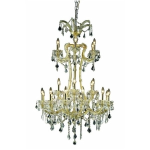 Elegant 2800 M Theresa 24-Lt 32 Spectra Chandelier Gold/Clear 2800G32g-sa - All