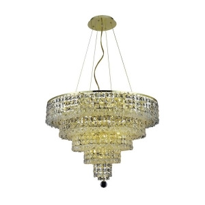 Elegant 2037 Maxime 14 Light 26' Crystal Chandelier Gold/Clear 2037D26g-ss - All