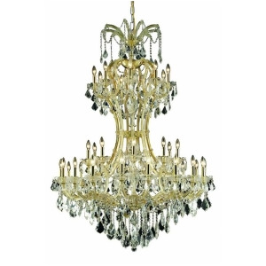 Elegant 2800 M Theresa 36-Lt 46 Spectra Chandelier Gold/Clear 2800D46g-sa - All