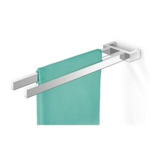 Zack Linea Towel Holder Wall Mounted L. 17.7 In W. 5.1 In High Gloss Stainless Steel 40038 - All