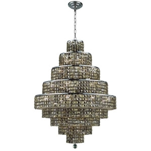 Elegant Lighting 2039 Maxime 20-Lt Chandelier Chrome 2039D30c-gt-ss - All