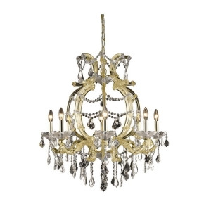 Elegant 2800 M Theresa 8-Lt 28.5 Spectra Chandelier Gold/Clear 2800D28g-sa - All