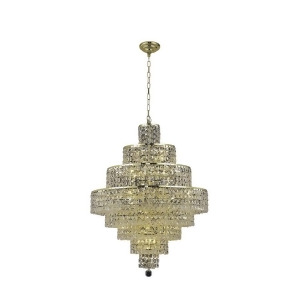 Elegant 2039 Maxime 18 Light 26' Crystal Chandelier Gold/Clear 2039D26g-ss - All