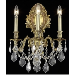 Elegant 9603 Monarch 3 Light 14 Spectra Sconce Gold/Clear 9603W14fg-sa - All