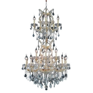 Elegant 2800 M Theresa 25-Lt 30 Spectra Chandelier Gold/Clear 2800D30sg-sa - All