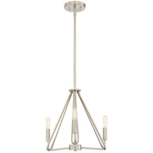 Designers Fountain Uptown 3 Light Chandelier Satin Platinum 88483-Sp - All